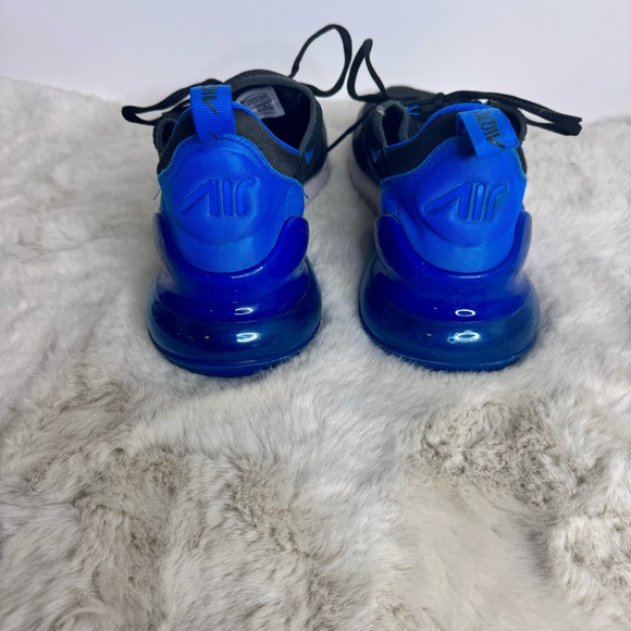Nike Men’s Air Max 270 Size 10 Anthracite/Blue Black EUC Sneakers - Picture 9 of 11